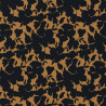 Viscosa estampada OINETTE Camello / Negro